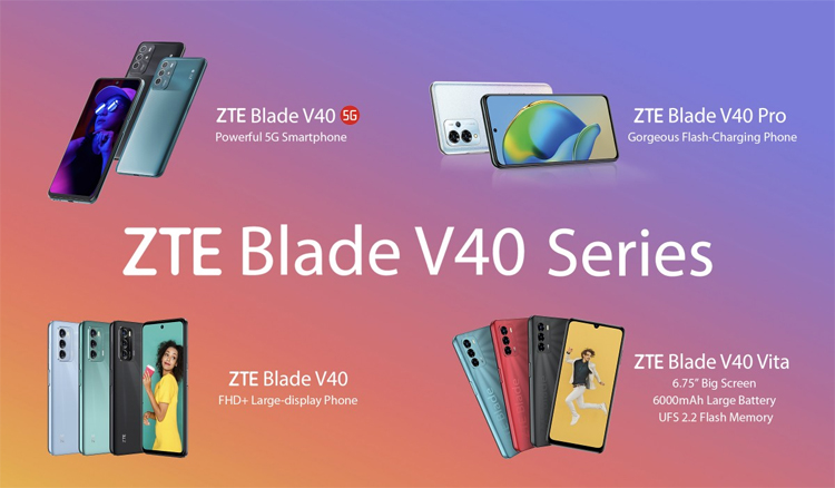 رونمایی از گوشی‌های مقرون به‌صرفه سری ZTE Blade V40