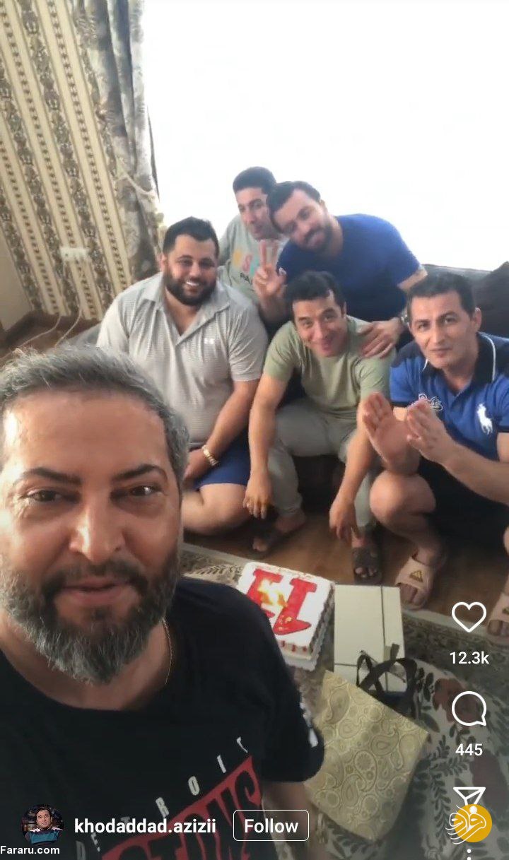 جشن تولد خداداد عزیزی با حضور مهرداد میناوند