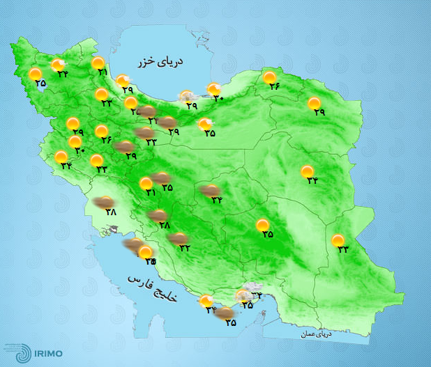 آب و هوای کشور 