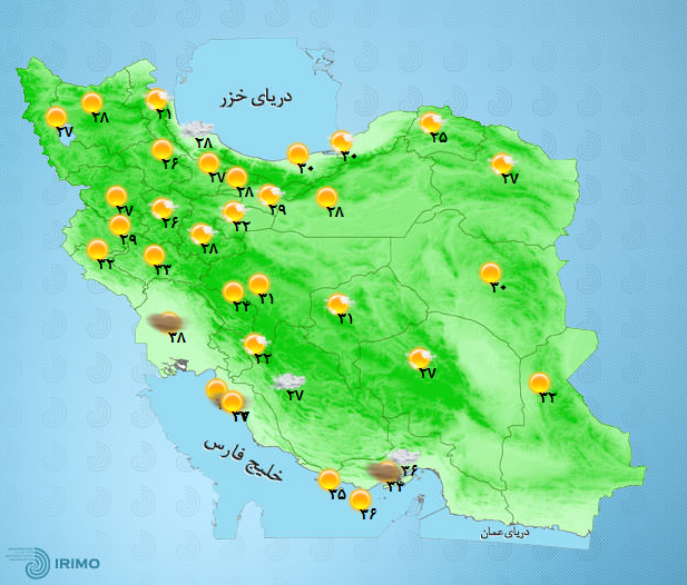 آب و هوای کشور 