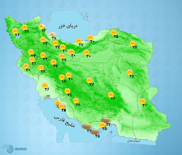 آب و هوای کشور 