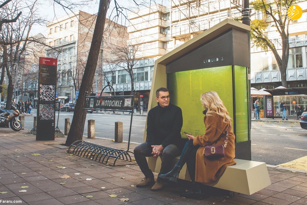 (تصاویر) ماجرای نصب درختان مایع بیوتکنولوژیکی در اصفهان