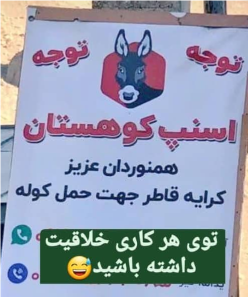 (تصویر) الاغ هم به تاکسی اینترنتی های تهران اضافه شد
