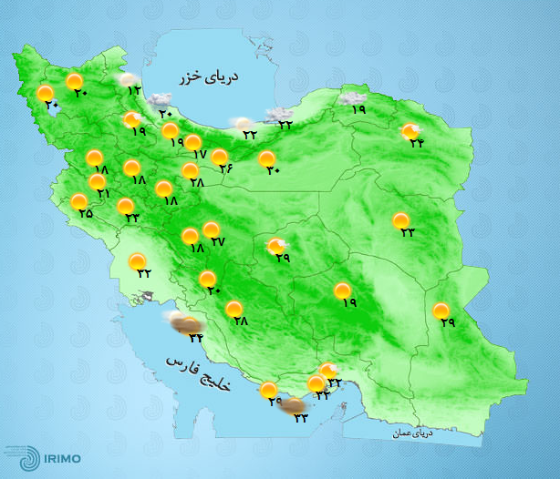 آب و هوای کشور 