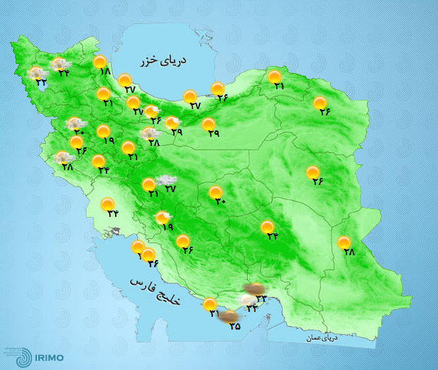 آب و هوای کشور 