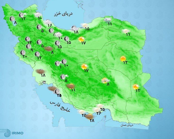 آب و هوای کشور