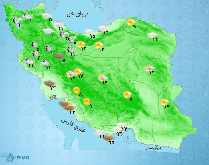 آب و هوای کشور