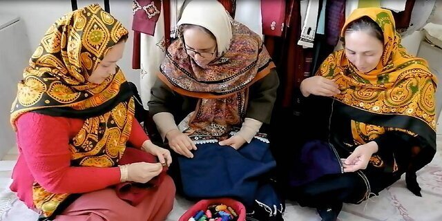(تصویر) «سوزن‌دوزی ترکمن» ثبت جهانی شد