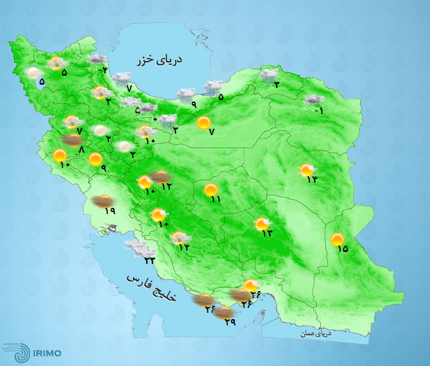 آب و هوای کشور