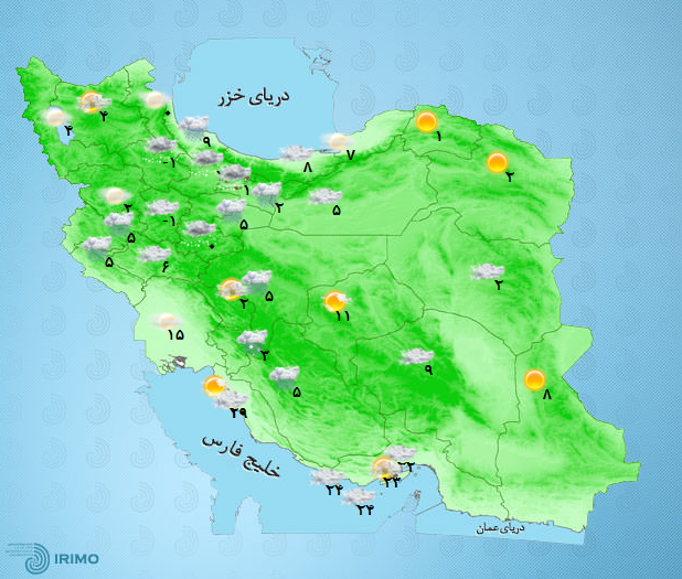 آب و هوای کشور