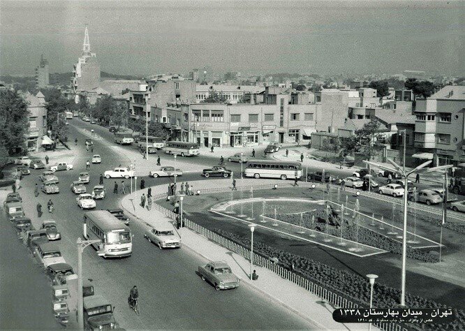 تهران قدیم؛ تصاویر قدیمی از ۱۰ میدان تاریخی تهران