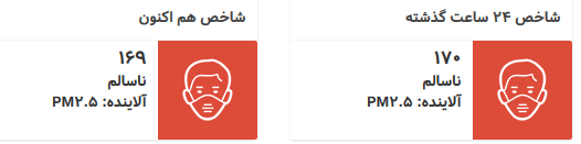 آلودگی تهران