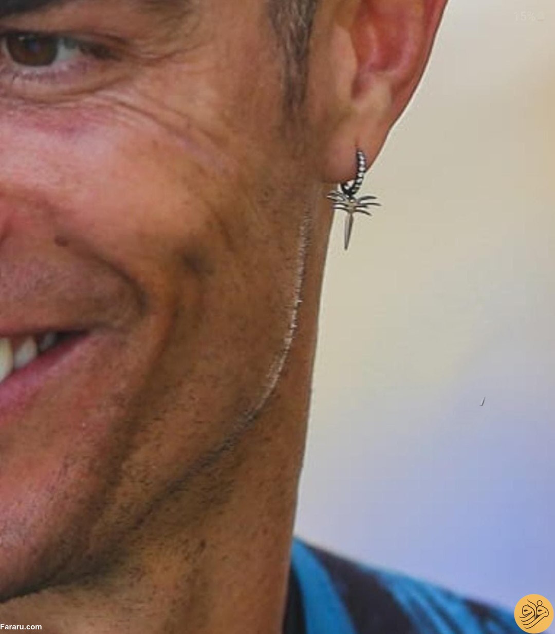 (عکس) گوشواره جدید کریستیانو رونالدو سوژه شد