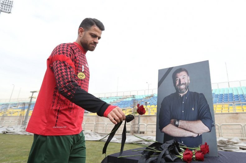 (عکس) ادای احترام پرسپولیسی‌ها به علی انصاریان