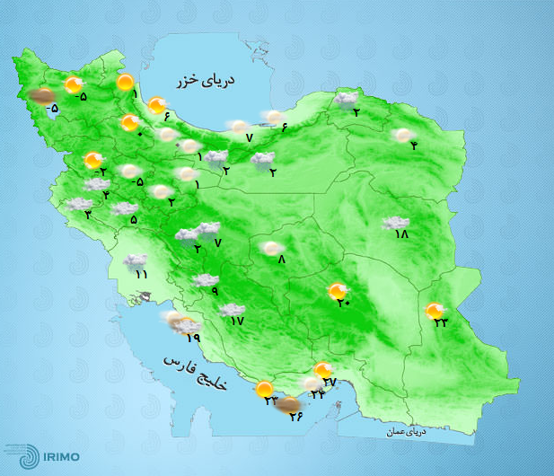 آب و هوای کشور