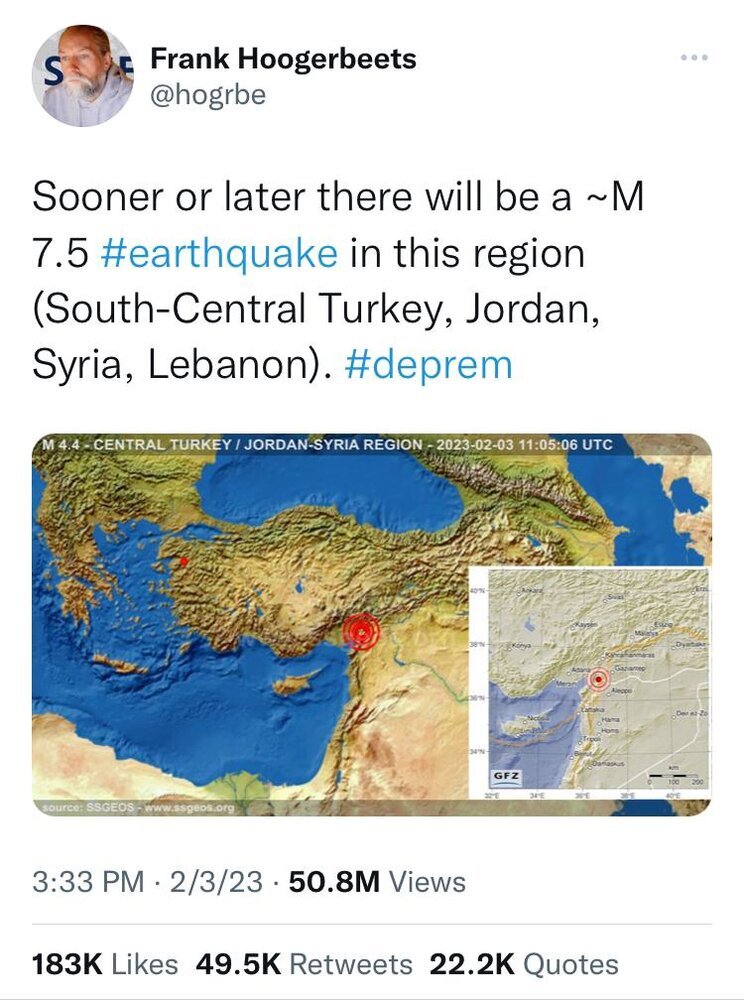پیش بینی زلزله