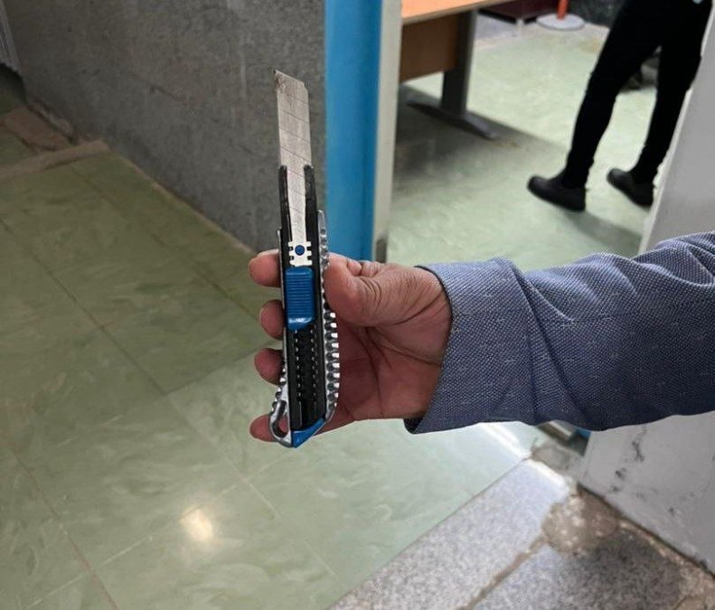 (عکس) چاقوی جنجالی لیگ برتر فیک بود!