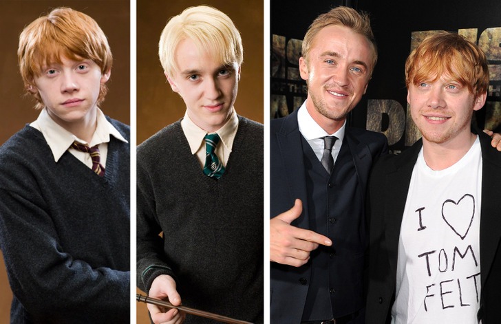 روپرت گرینت و تام فلتون در «هری پاتر» (Harry Potter)