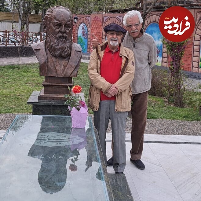 عکس‌های دیده نشده از کیومرث پوراحمد؛ از بام رودبار با کیارستمی تا آخرین دیدار با بی بی