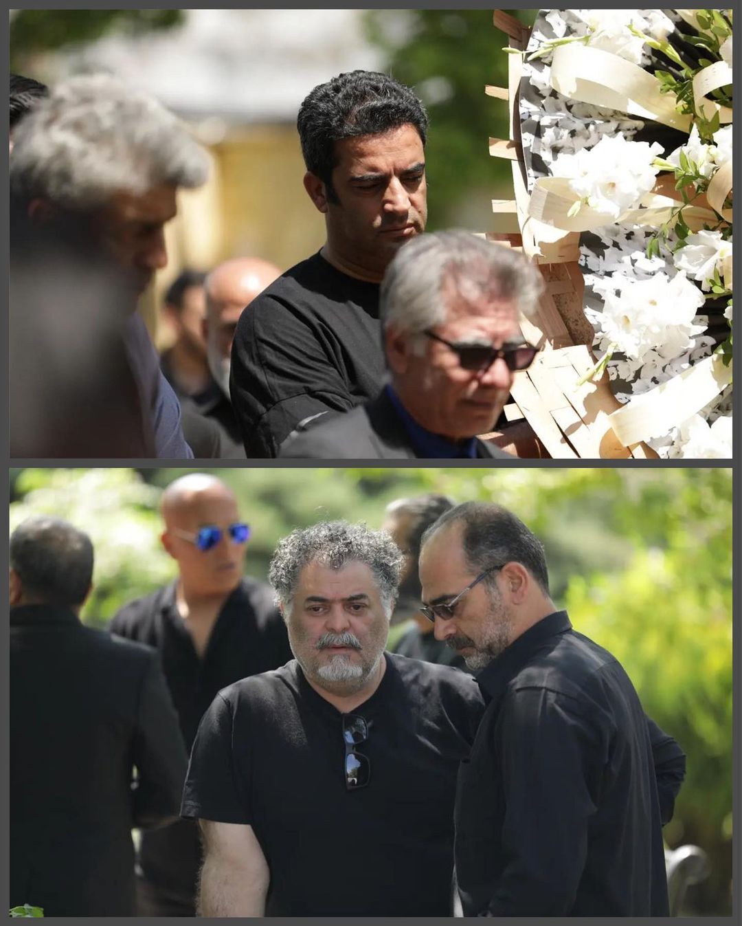 (تصاویر) چهره‌های مشهور در مراسم خاکسپاری بهاره حسینی