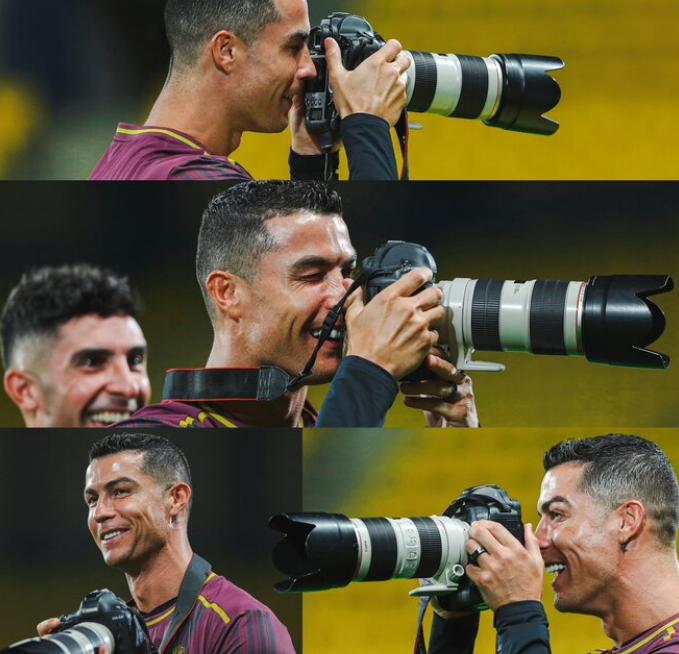 (عکس) رونالدو در النصر عکاس شد!