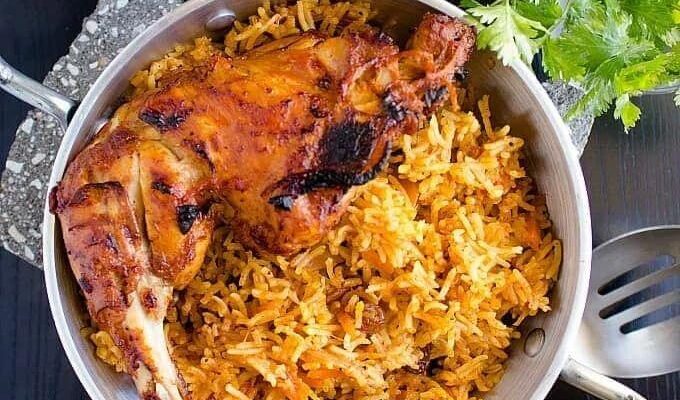 چلو مرغ عربی