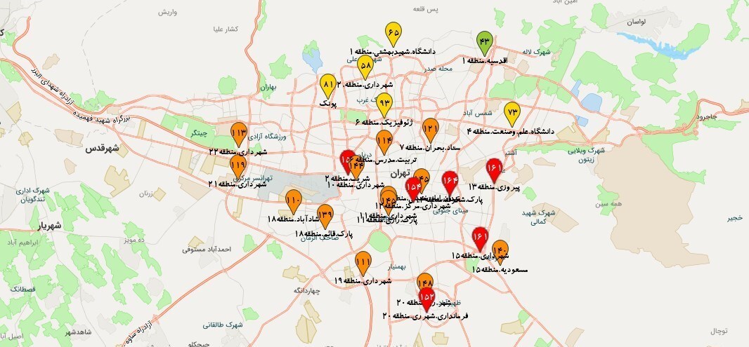 تنفس مجدد هوای «ناسالم برای گروه‌های حساس» پس از ۶ روز