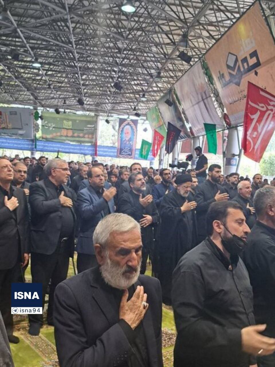 حضور رئیسی در اجتماع عزاداران حسینی