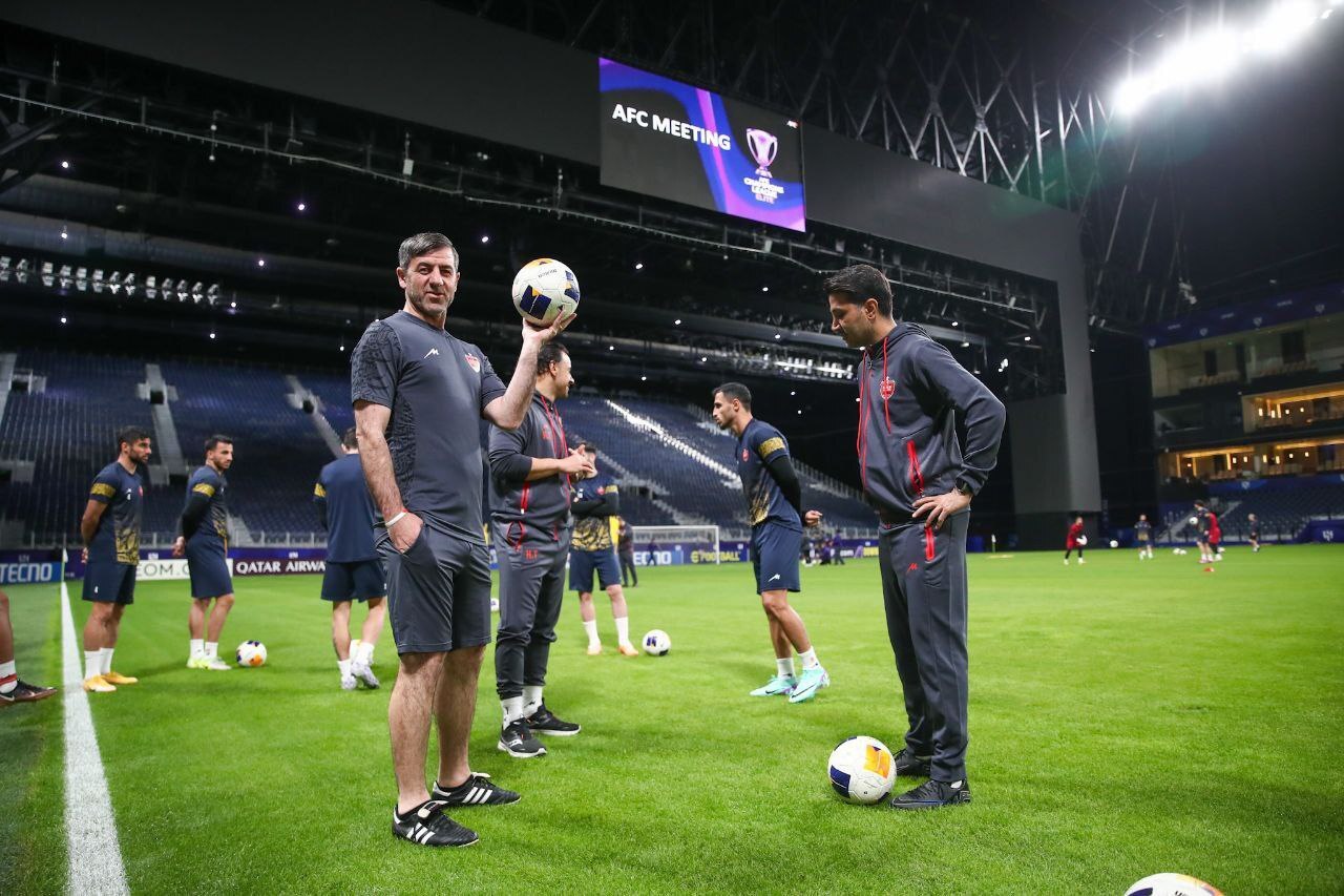 (عکس) آخرین تمرین پرسپولیس قبل از بازی با الهلال