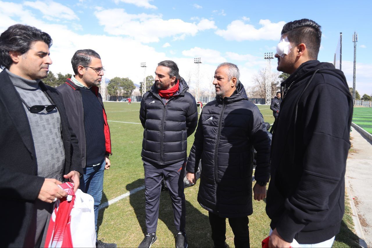 (عکس) مهمان ویژه در تمرین امروز پرسپولیس