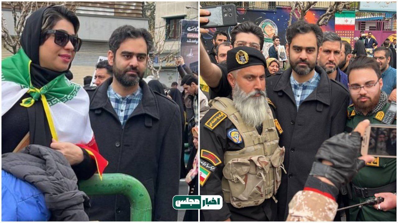 (تصویر) امیرحسین ثابتی در حاشیه راهپیمایی روز قدس