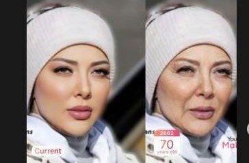 ( عکس) چهره جالب لیلا اوتادی هفتاد سالگی با هوش مصنوعی
