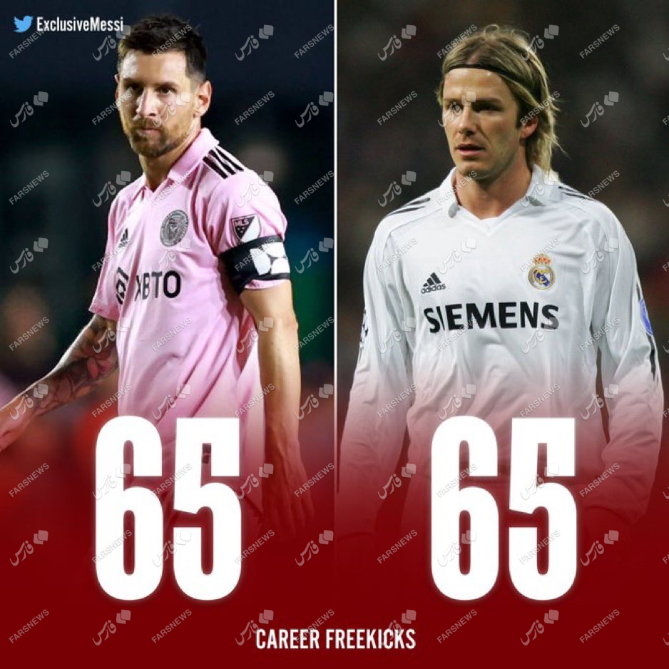 مسی به رکورد بکام رسید