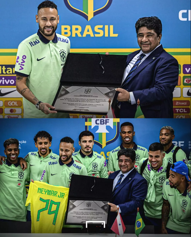 (عکس) تقدیر ویژه برزیلی‌ها از نیمار