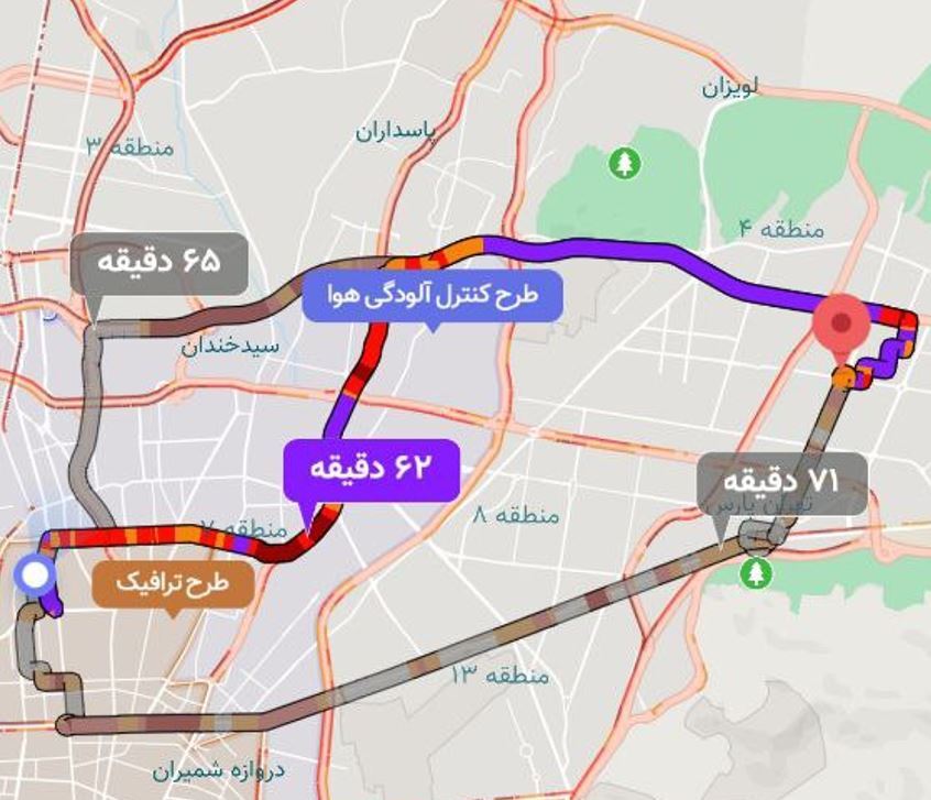 بلایی که اولین باران پاییزی بر سر ترافیک تهران آورد؛ تهران قم نزدیکتر از خانی‌آباد تجریش