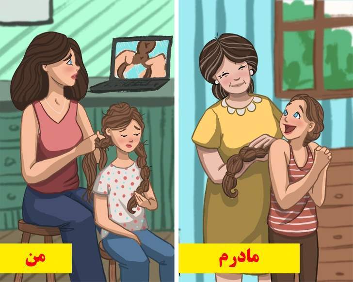 ۱۰ تصویر که نشان می‌دهند برای رسیدن به مهارت مادرانمان راهی طولانی در پیش داریم