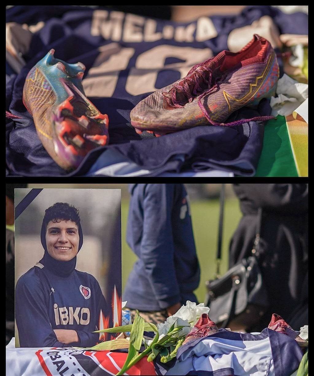 (عکس) صحنه‌ای غم‌انگیز از وداع با ملیکا محمدی