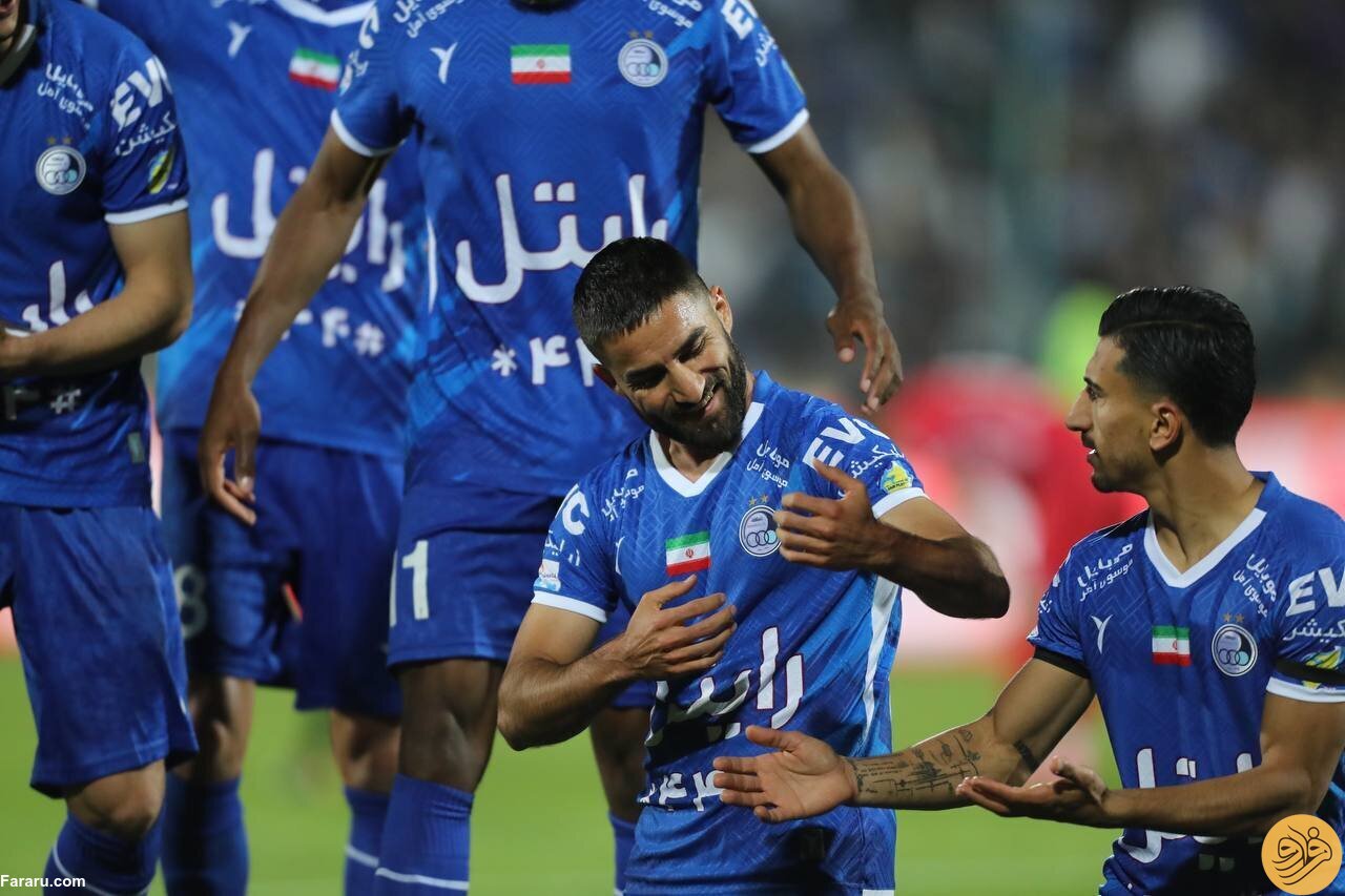 (عکس) شادی گل برزیلی ستاره استقلال