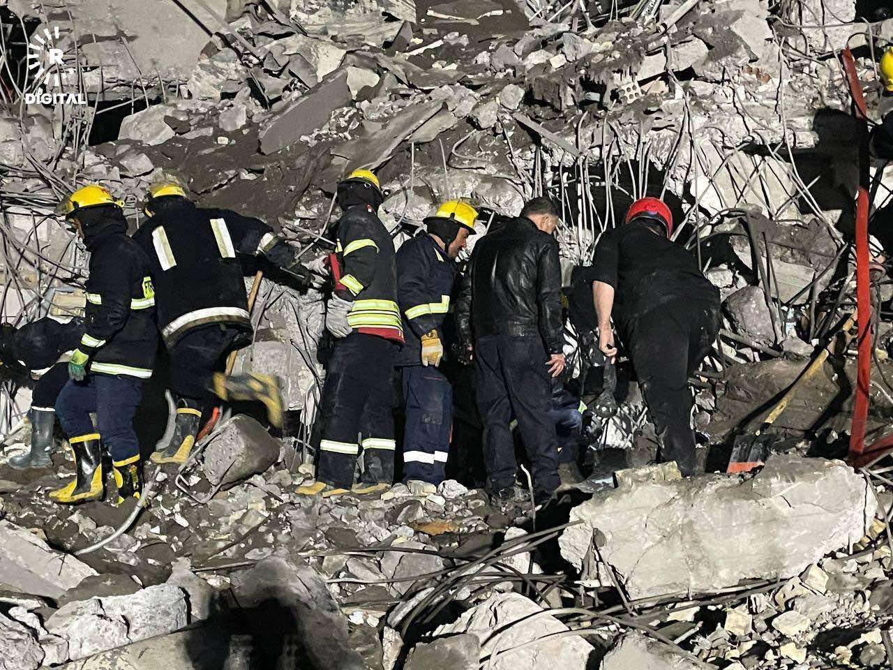 محل اصابت موشک‌های سپاه به مقر موساد در اربیل