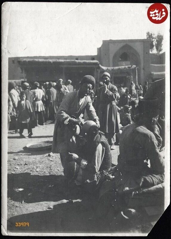 (تصویر) تهران قدیم؛ مدل موی قاجاری این شکلی بود