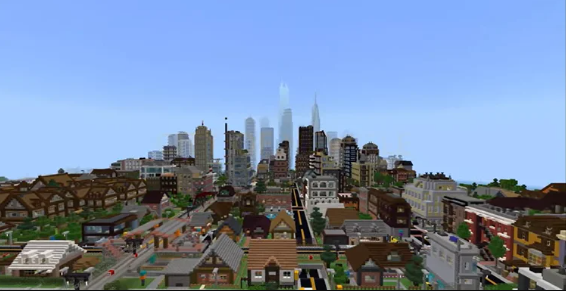 بازیکنی در ماینکرفت شهر بزرگی را در طول ۱۳ سال ساخته است
