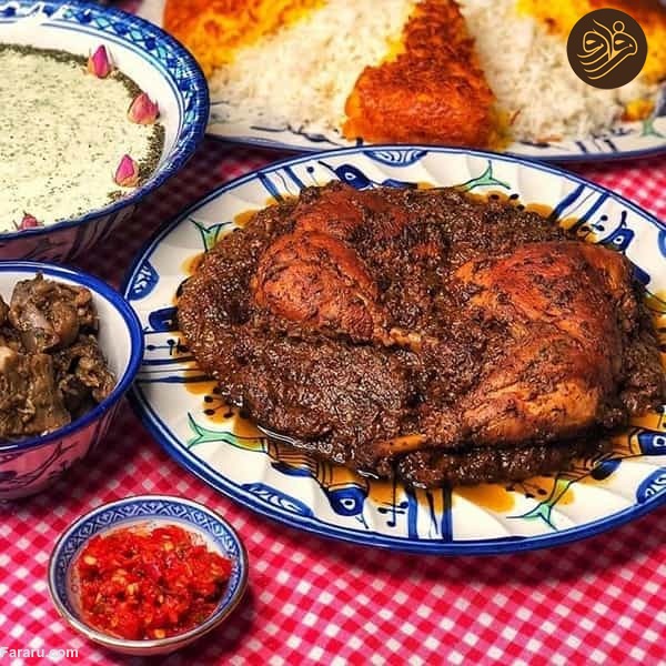 خورش مرغ و گردو