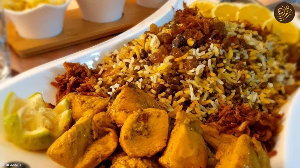عدس پلو گلستانی