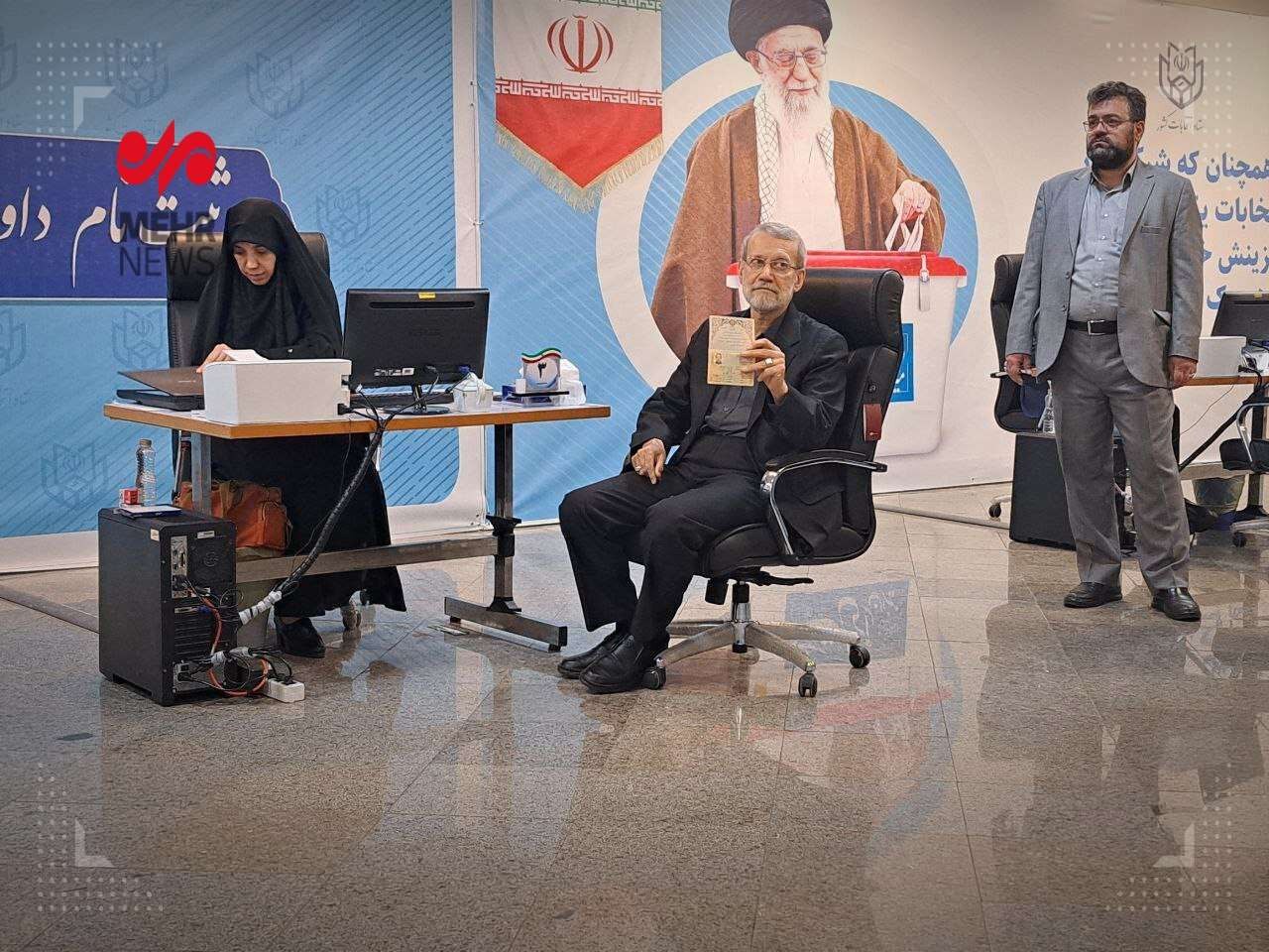 (ویدیو) علی لاریجانی در انتخابات ریاست جمهوری ثبت نام کرد