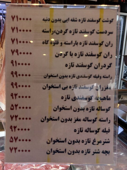 قیمت جدید گوشت، مرغ، روغن و برنج اعلام شد/ جزئیات تغییر قیمت