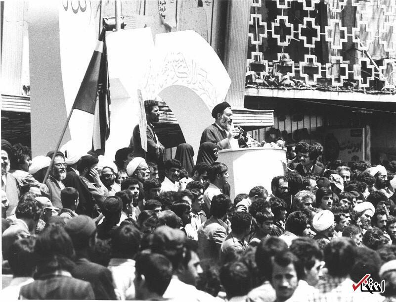 (عکس) شهید بهشتی؛ سخنران روز کارگر