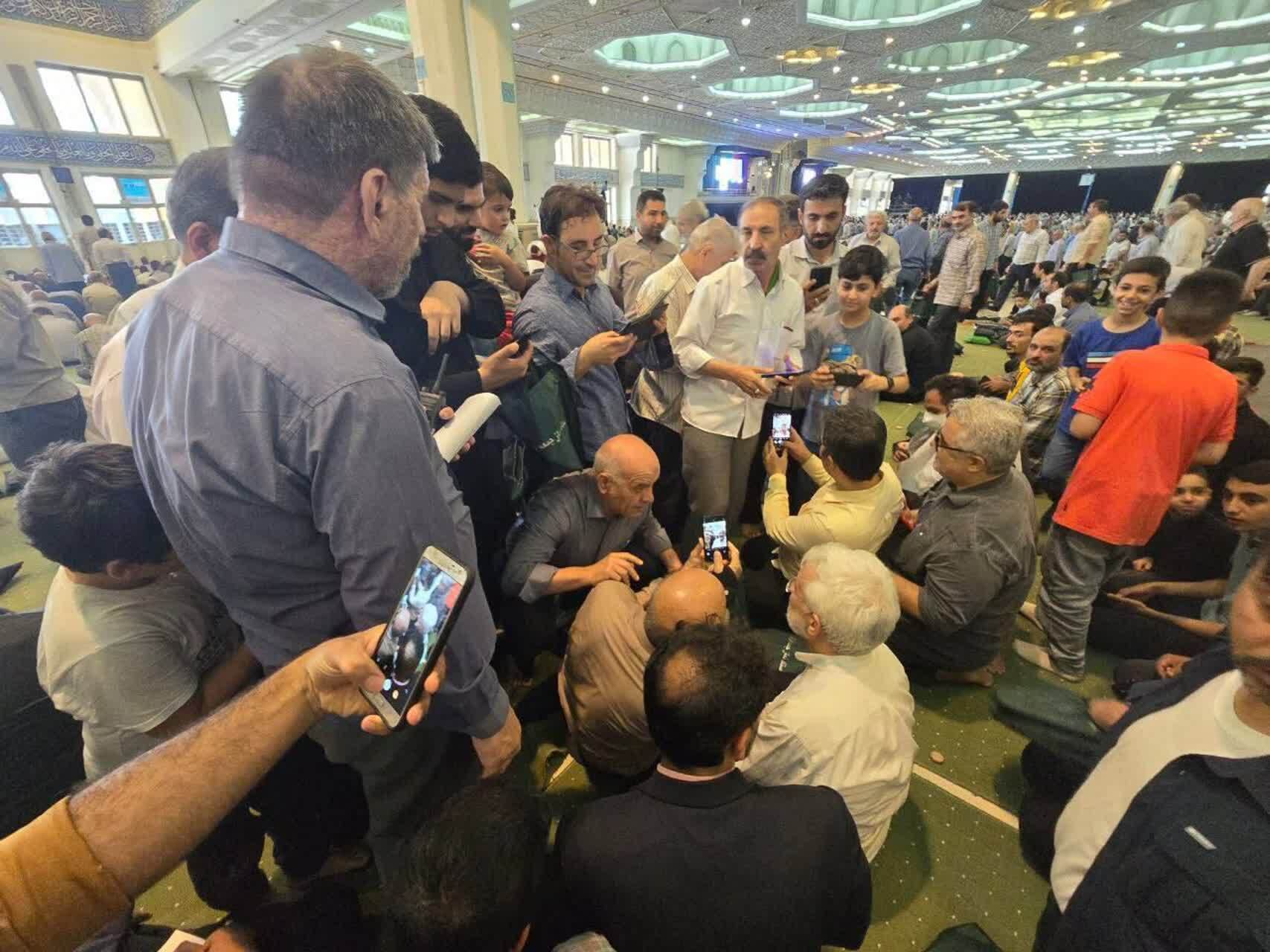 سعید جلیلی امروز در نماز جمعه تهران، حضور یافت///