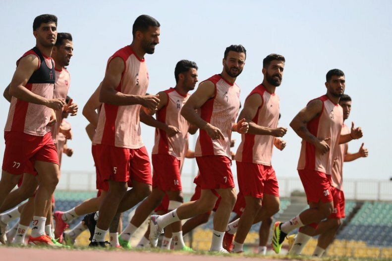 (عکس) برگزاری تمرین پرسپولیس با حضور ۳ ستاره مصدوم