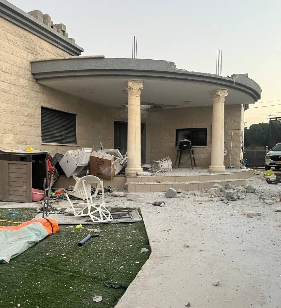 (تصاویر) وضعیت خانه‌ها در شمال اسرائیل در پی حملات حزب الله