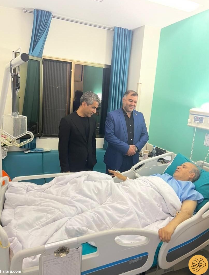 (عکس) مهدی تاج در بیمارستان بستری و جراحی شد